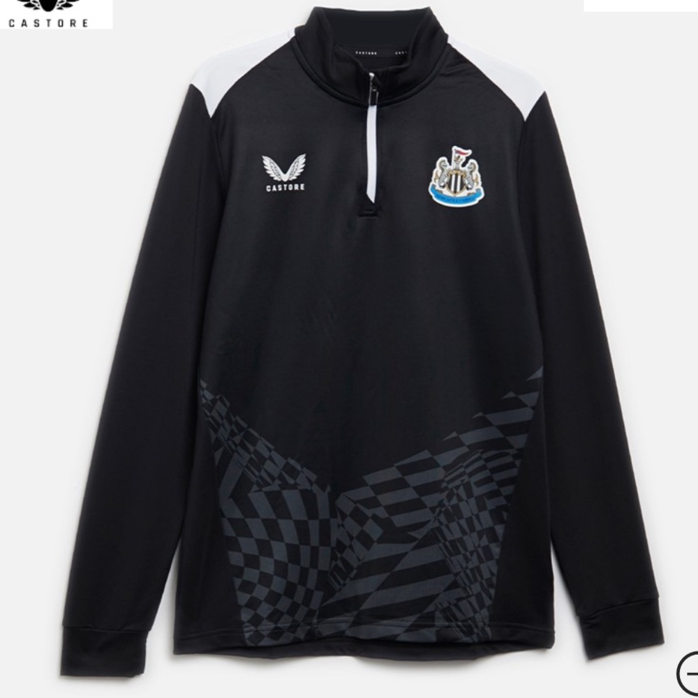 Castore NUFC Newcastle United Home Matchday 1/​4 Zip Training Midlayer Top, 3XL